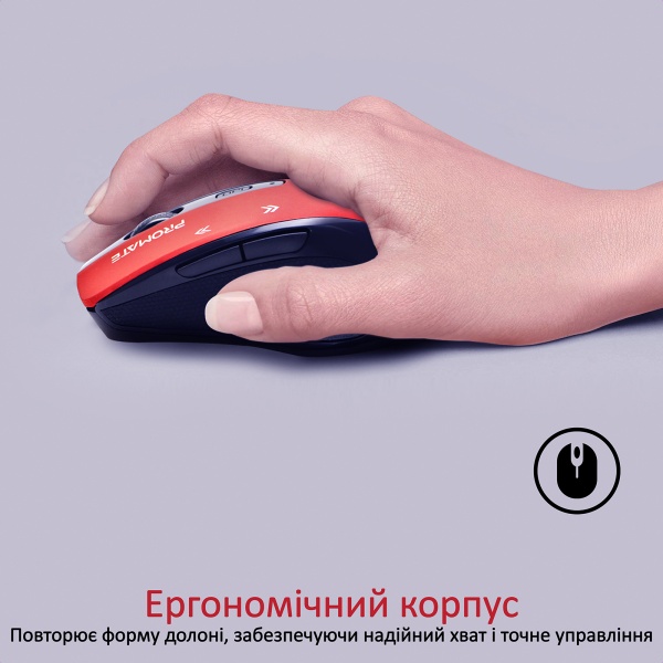 Миша Promate Cursor Wireless Red 