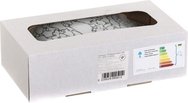 Светильник настенный УТ Сяйво НПБ Мармур 1x60 Вт E27 серебряный 1502 