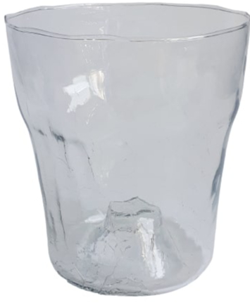 Горшок Орхидея h 180 №1 кракле прозрачный круглый 