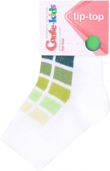 Носки детские Conte-Kids TIP-TOP 217 р.10 бело-салатовый 
