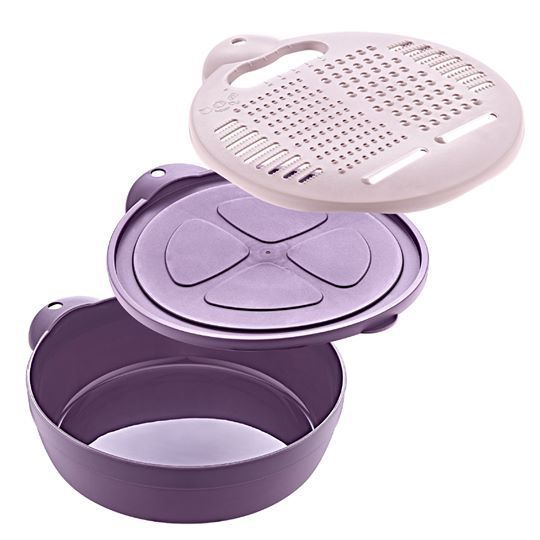 Тертка з контейнером і кришкою 3-в-1 2246 в асортименті Perfetto