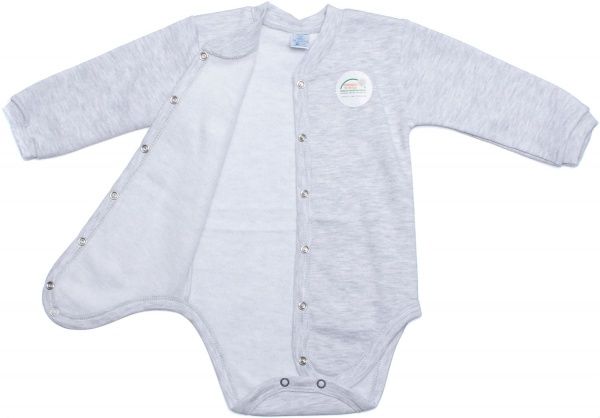 Боди детское унисекс Baby Veres Little raccon р.74 серый 