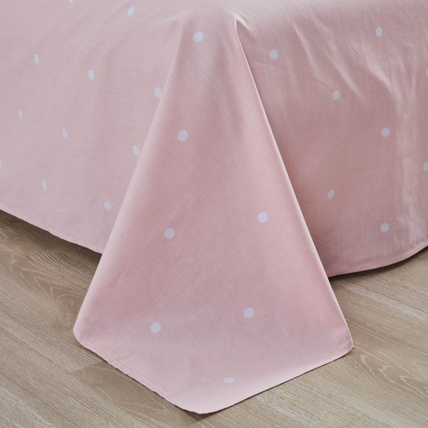 Комплект постільної білизни Triangulo 1,5 біло-рожевий La Nuit 