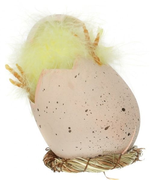 Пасхальна декорація Курчатко в яєчку 8x12 см A24731-1-3