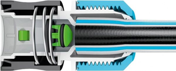 Коннектор с аквастопом Cellfast Ergo 3/4'' 53-125