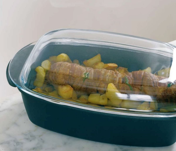 Кокотниця овальна зі скляною кришкою 32 см Ballarini