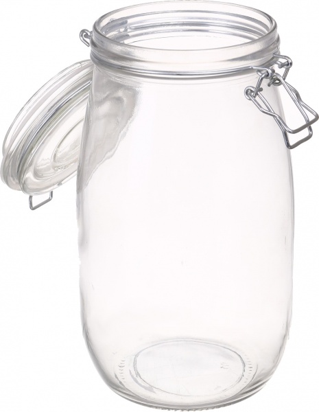Емкость для хранения с бугельной крышкой 1500 мл стекло Koopman