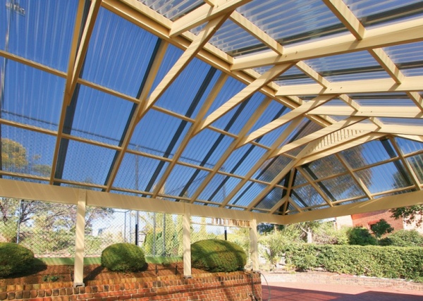 Гофрований монолітний полікарбонат Onduline Onduclair трапеція прозорий 0,7 мм 2x0,9 м 