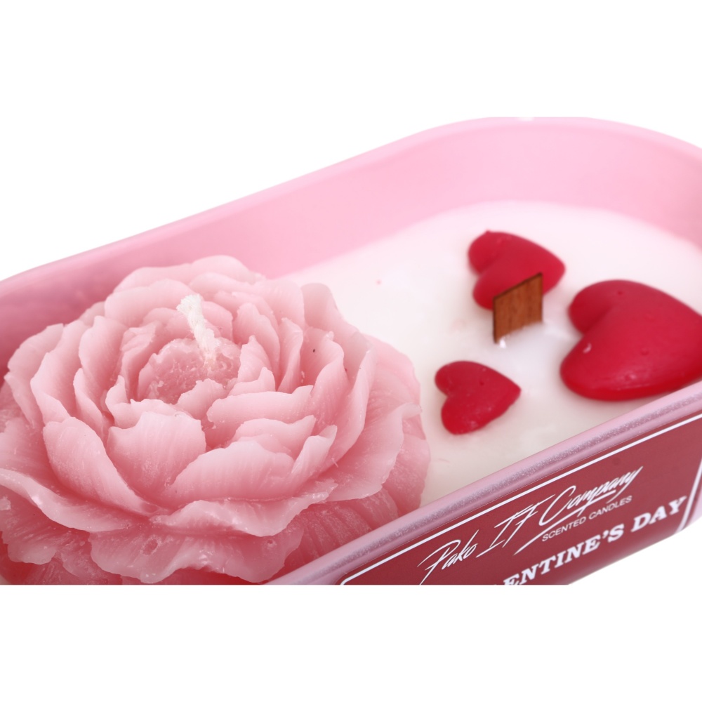 Свеча декоративная в стекле Пион 180х53 мм Pako-If