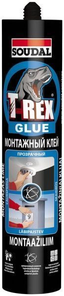 Клей монтажний SOUDAL T-REX прозорий 310 мл 