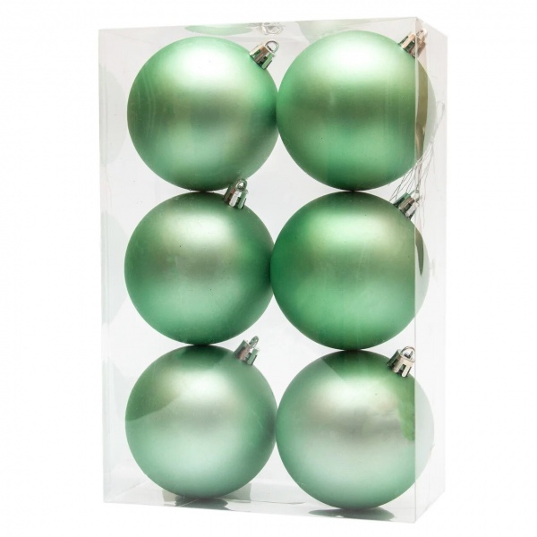 Набор шаров Девилон 6 шт., 8х16х24 см, 891220 мятный