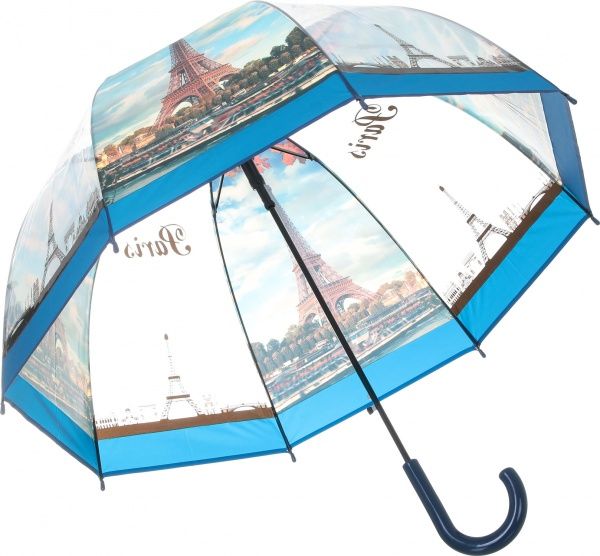 Зонт Урбанистика, трость, автомат черный 