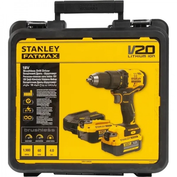Шуруповерт акумуляторний Stanley SBD710M2K