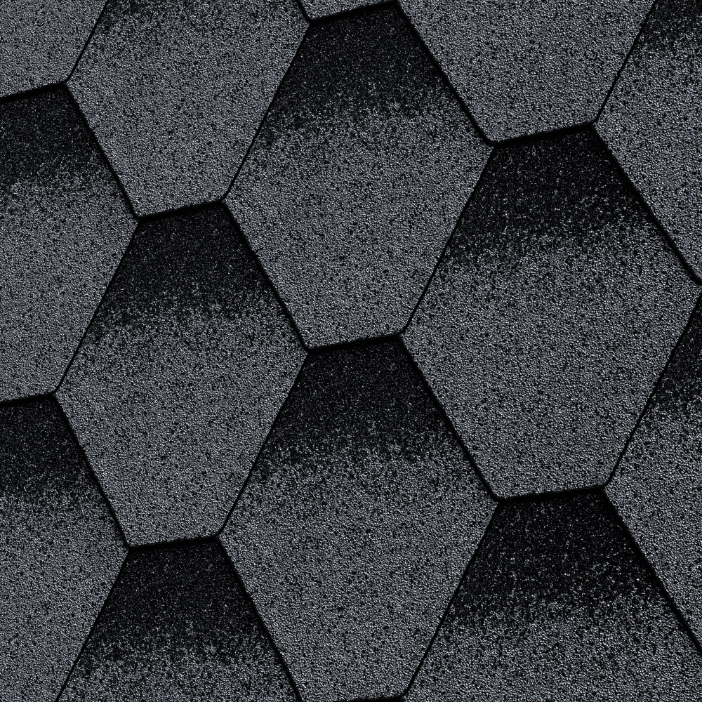 Битумная черепица MATIZOL® RESIDENCE сота графитовый оттененный 3 кв.