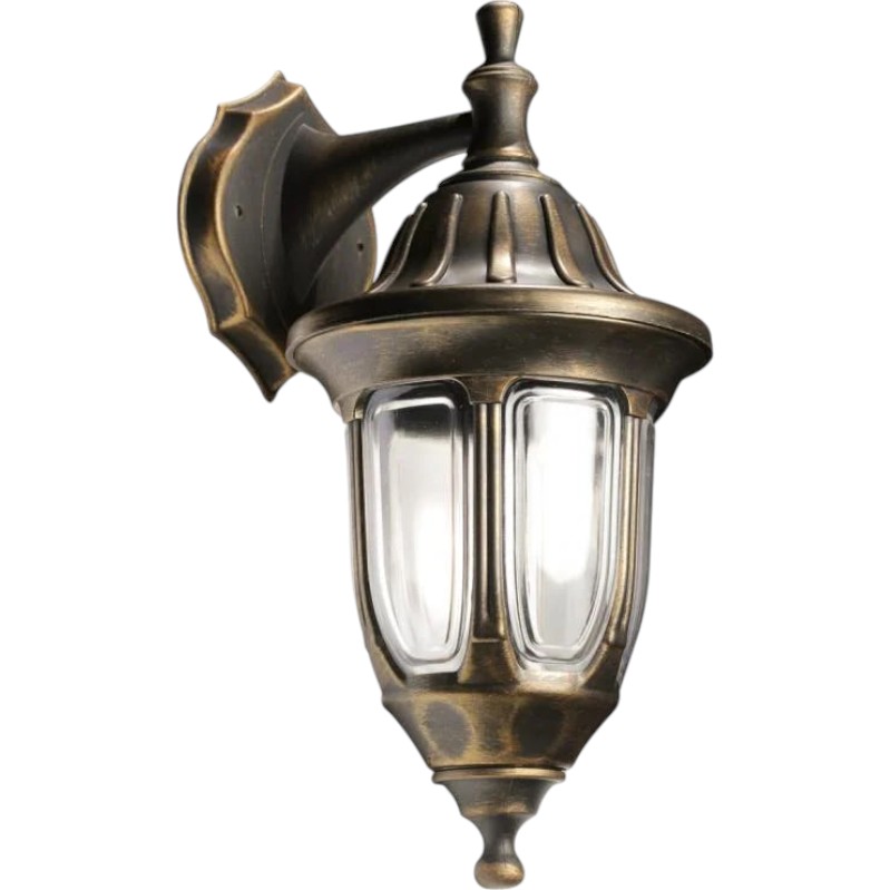 Світильник вуличний настінний Expert Light Кантрі GP E27 IP44 антична латунь GAR-1427-TEП