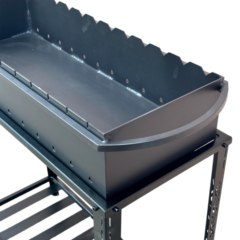 Мангал Metalzavod с разборной дровницей на 12 шампуров 4 мм