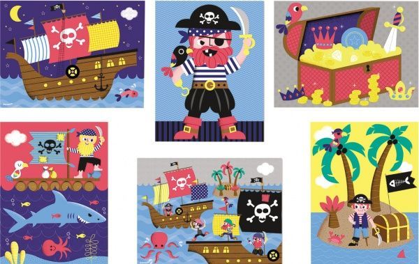 Набір кубиків Janod Пірати