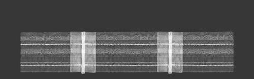 Тасьма 5.50.200.2 прозора 1:2 3-складка 50 мм 2 ряди петель Magam