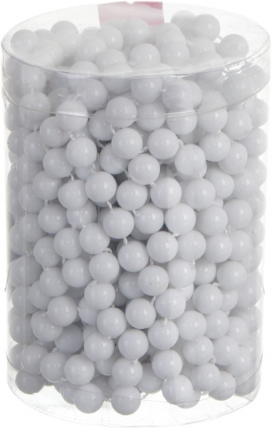 Бусы для елки 10 мм 8 м в ассортименте