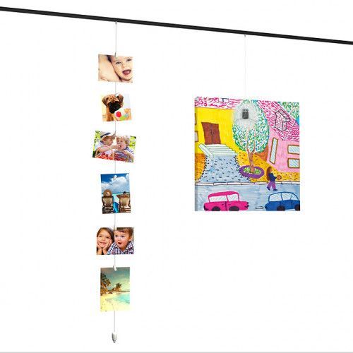 Комплект для подвеса двух картин Top Rail Комфорт 200 см 20 кг/м белый Artiteq