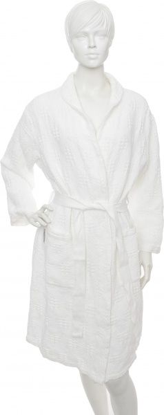 Халат женский La Nuit Moss Stone Wash р. XL молочный 