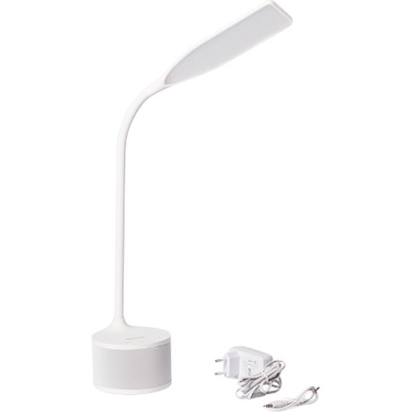 Настольная лампа Maxus 8 Вт белая 1-MAX-DKL-001-04