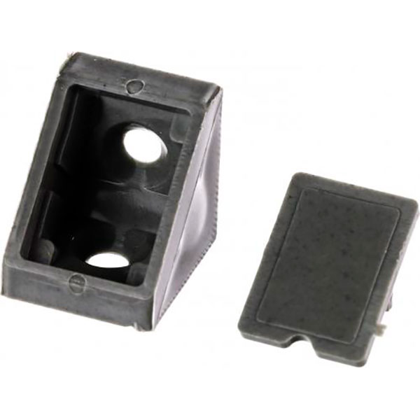 Уголок монтажный одинарный серый 10 шт DC