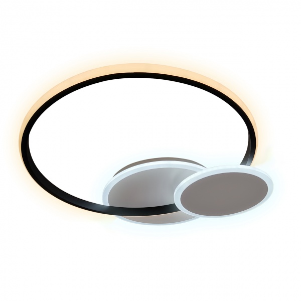 Светильник светодиодный Hopfen 80 Вт белый с черным 3000-6500 К RINGUS 80W R BW 