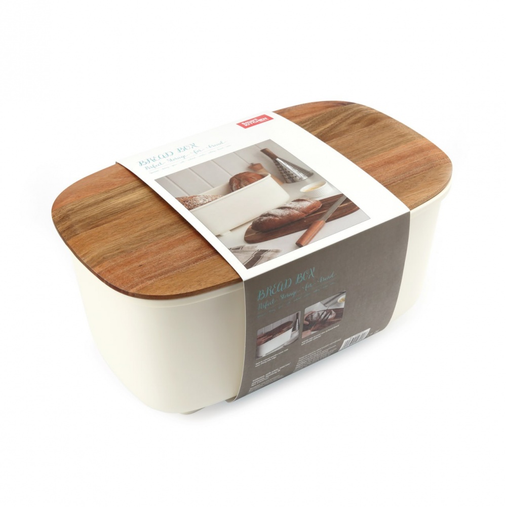 Хлебница Smart Kitchen by Flamberg Milk white 33,5х20,8х17 см