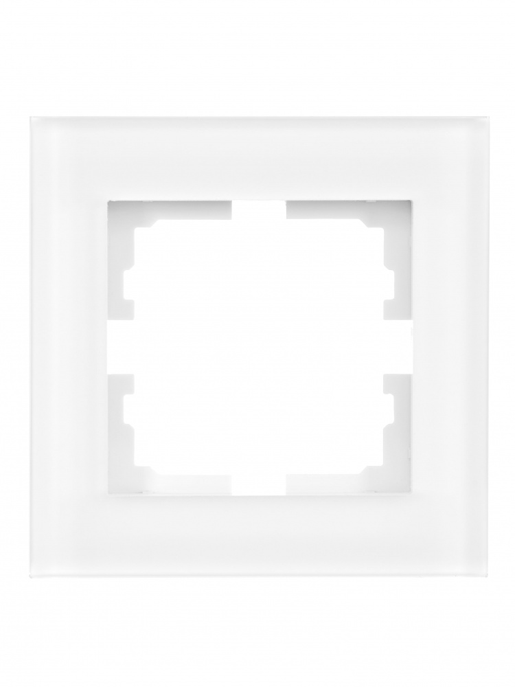 Рамка одномісна Lezard Vesna горизонтальна білий матовий 742-5380-146