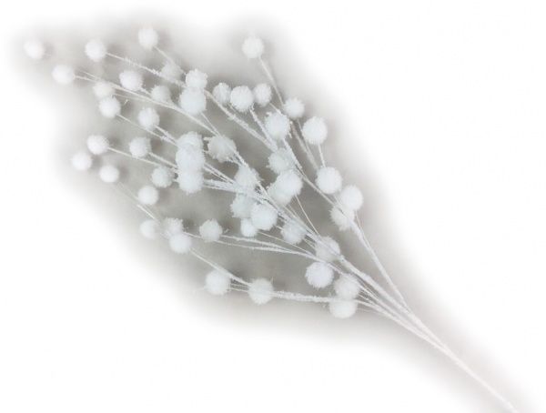 Декорація новорічна Гілка з білими ягодами 105 см EPI-RS1Z1100 