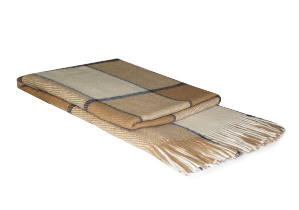 Плед Премьера 140x200 см бежевый Вултекс-С 