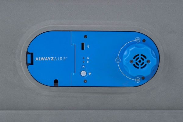 Матрас надувной Bestway Queen со встроенным двойным электронасосом 203х152 см серый