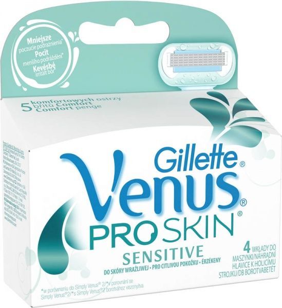 Змінний картридж Venus ProSkin Sensitive для чутливої шкіри 4 шт.