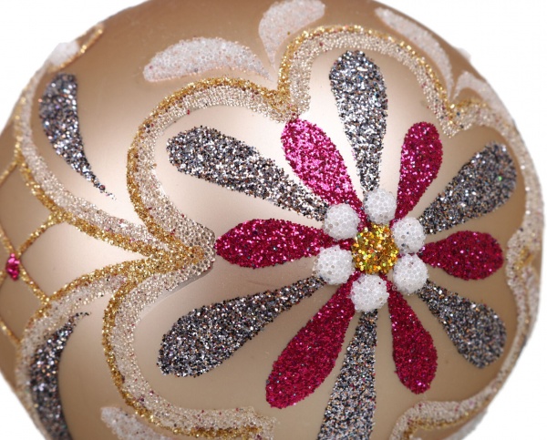 Куля новорічна Декор-престиж d 80 мм в асортименті