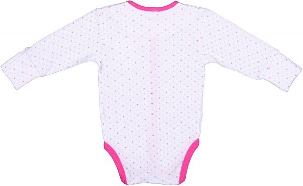 Боди детское для девочки Baby Veres Hello Bunny р.62 розовый с белым 