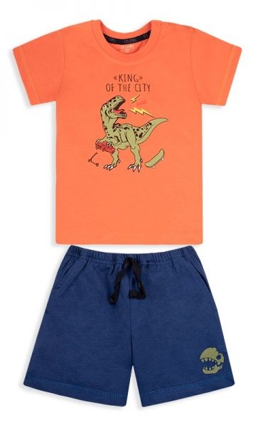 Костюм GABBI KS-20-13-2 Технозавр р.86 помаранчевий із синім 