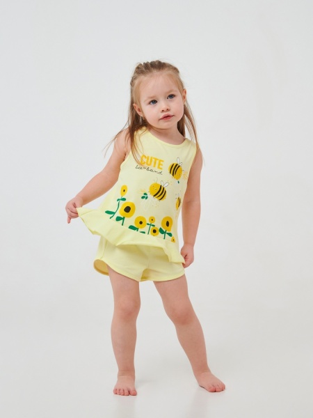 Піжама дитяча для дівчаток Smil р.98 жовтий 