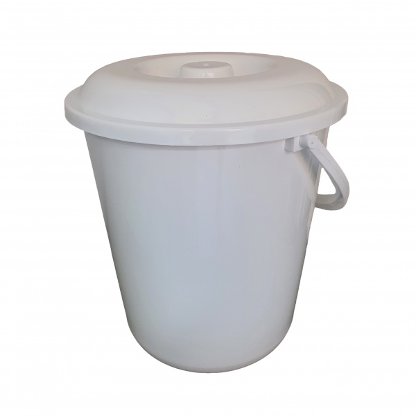 Відро з кришкою MN PLASTIKA 12 л білий 