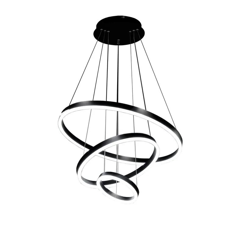 Люстра світлодіодна Berger 3x75 Вт LED-модуль чорний 7014-PL-75 Black