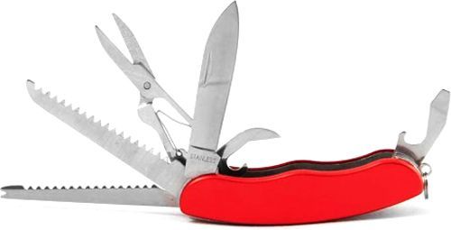 Нож Bergamo 90 мм красный