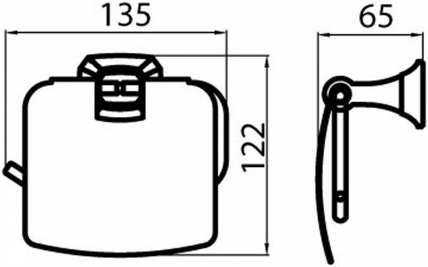 Держатель для туалетной бумаги Aqua Rodos Boston 1204