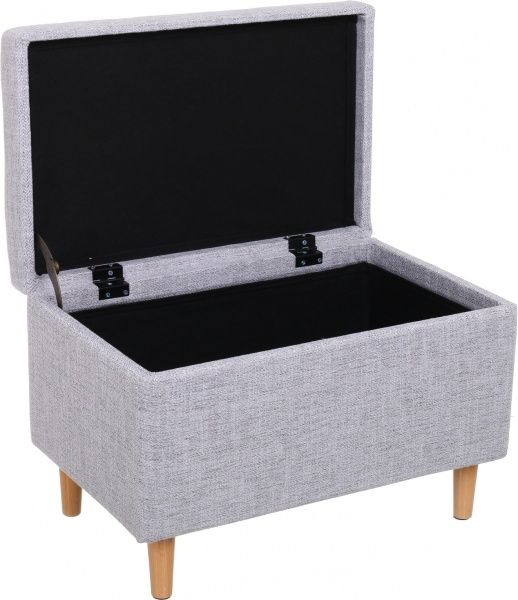 Сундук-пуф Ralph 60х38х40 см серый 