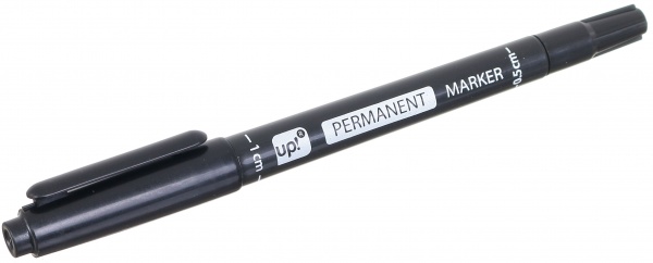 Маркер двусторонний UP! (Underprice) Permanent Under Price 0.5-1 мм черный 