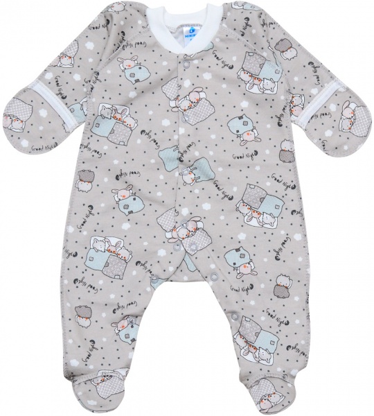 Комбинезон унисекс Minikin 201360156 р.56 серый 