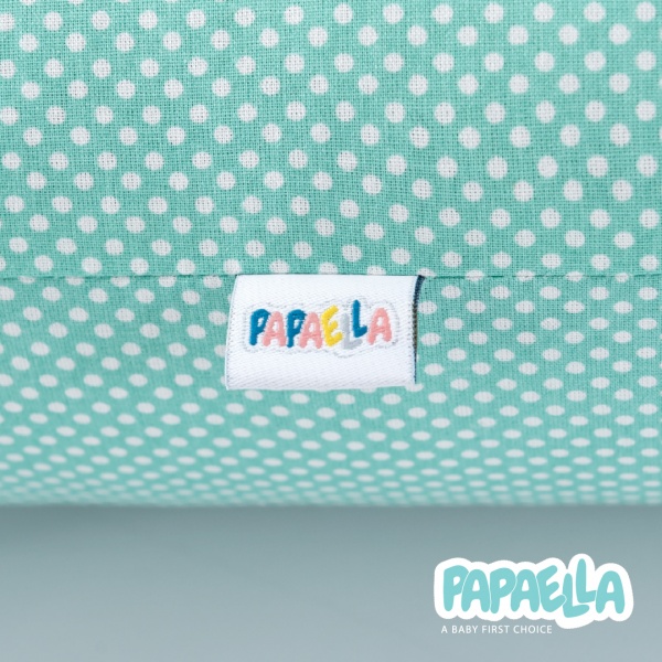 Бортик захисний мультифункціональний Зірка/Горошок 2 шт. Papaella ментоловий 