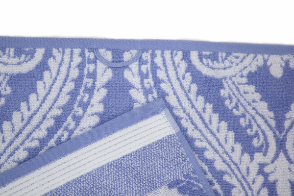 Рушник махровий Milestone 100x150 см синій із малюнком La Nuit 