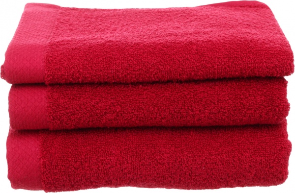 Рушник махровий Mina 40x70 см бордовий 