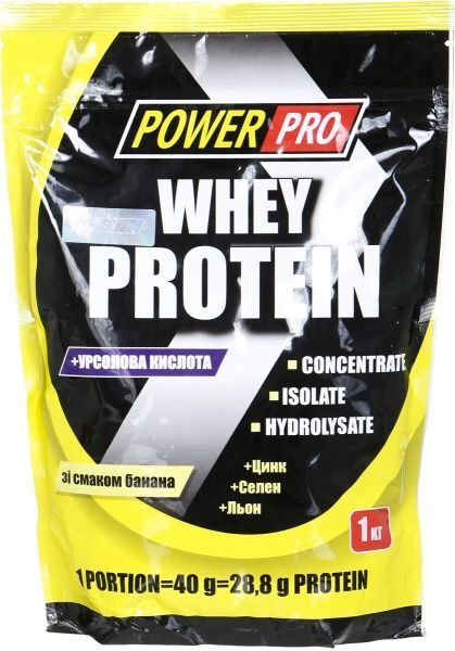 Протеин POWER PRO Whey Protein Банан 1 кг 