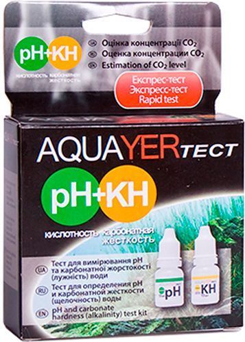 Тест AQUAYER pH+КН для определения кислотности и щелочности воды